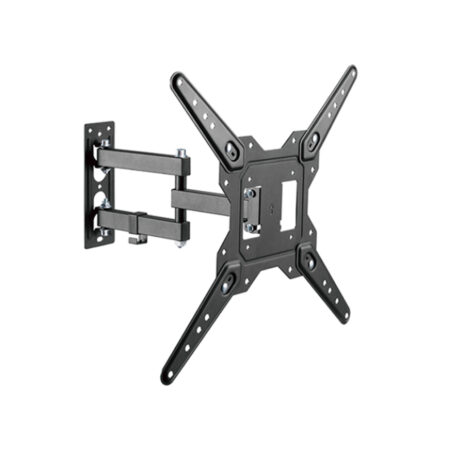 Кронштейн для ТВ и мониторов, XG, WA-2365T, Макс. нагрузка - 30 кг, Диагональ экрана от 23" до 65",Угол наклона -10° +3°, Угол поворота +90°~-90°, Профиль 60-382 мм, Чёрный