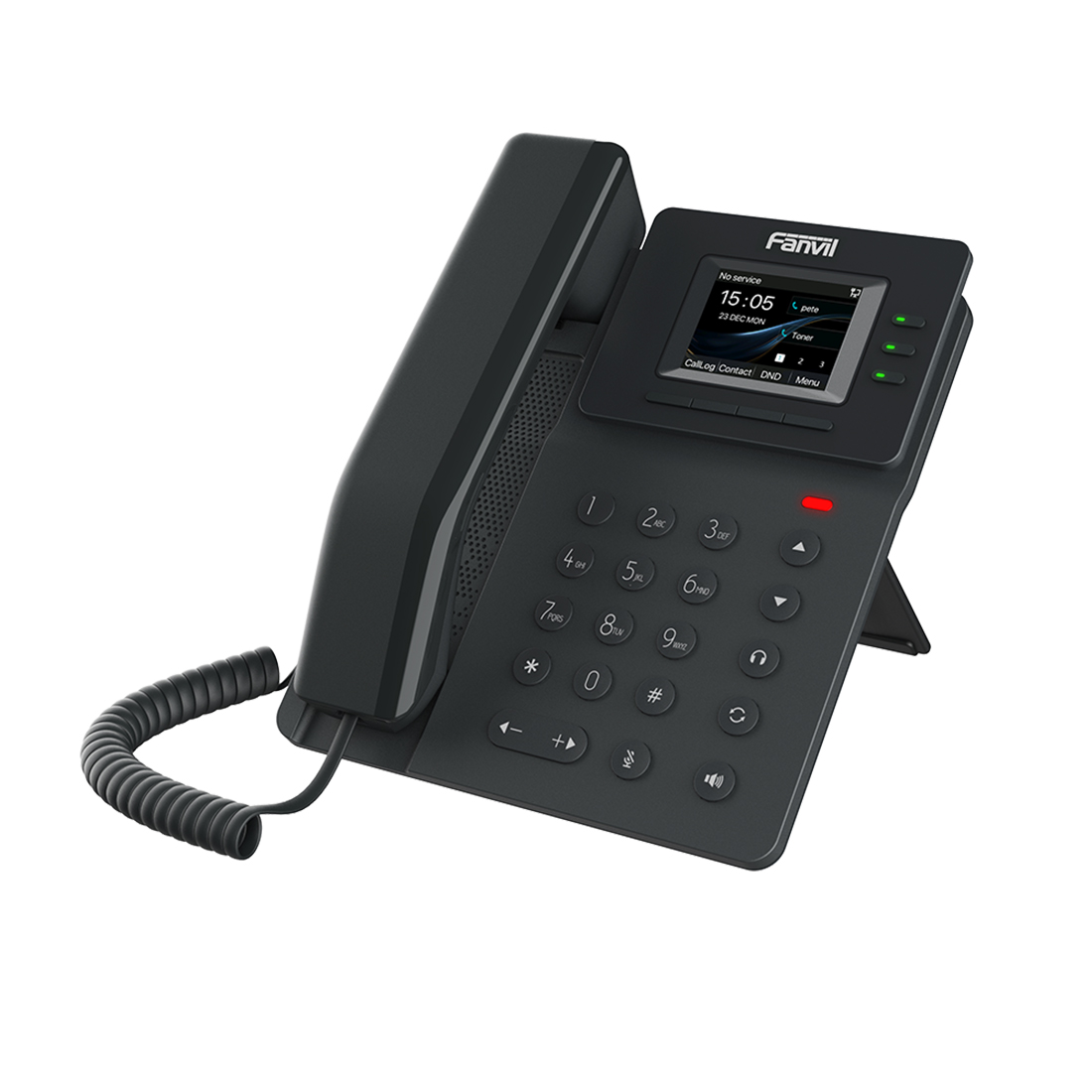 IP-телефон, Fanvil, V60W, 4 линии SIP, Wi-Fi 2,4G/5G, 2xFE PoE, цветной экран 320x240, конференц-связь на 6 участников, 6 клавиш DSS, блок питания в комплекте