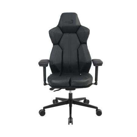 Игровое компьютерное кресло, Aerocool, XTAL-Racer Black, Искусственная кожа (RACER), (Ш)65*(Г)70*(В)122 (132) см, Черный