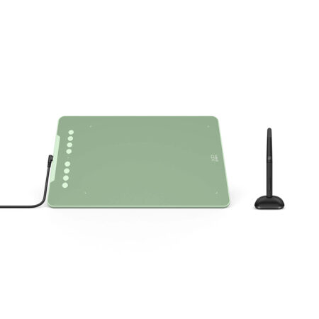 Графический планшет, XP-Pen, Deco 01 (V3) green, Разрешение 5080 lpi, Чувствительность к нажатию 8192, Интерфейс USB, Рабочая область 10"х6,25", Зелёный