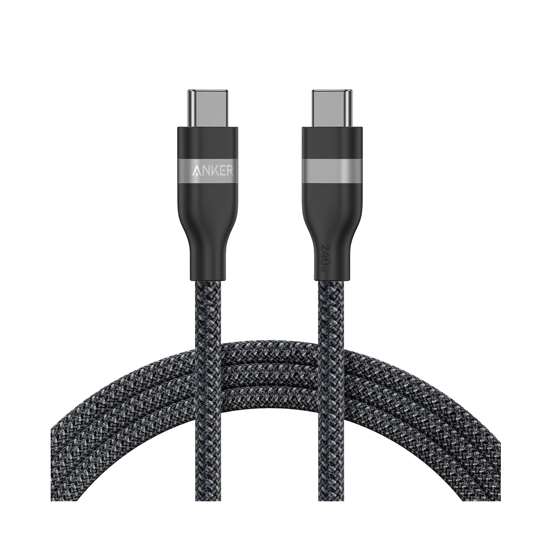 Интерфейсный кабель, Anker, (A82E2H11), USB-C to USB-C,1М, 240W Черный