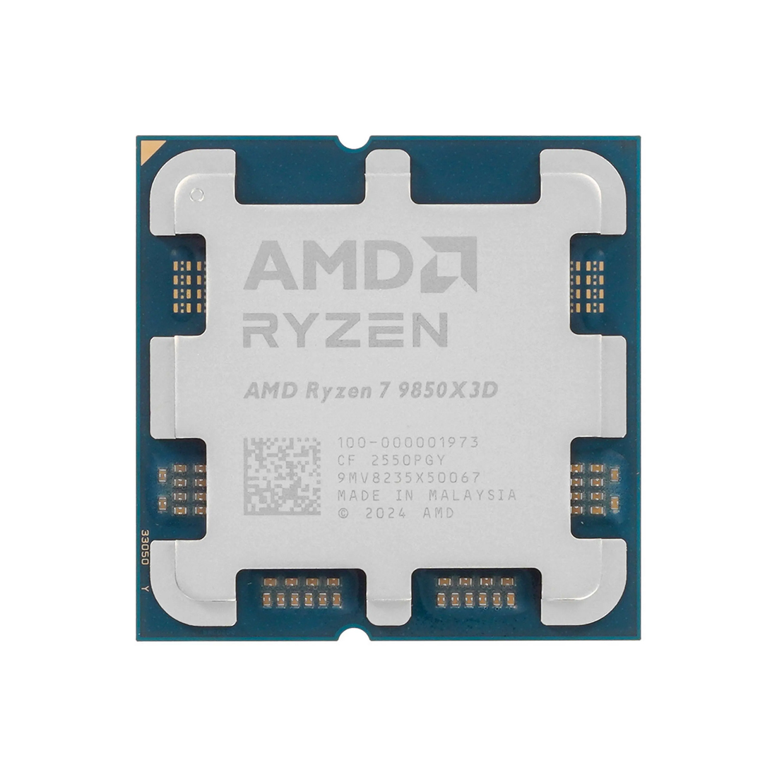 Процессор, AMD, AM5 Ryzen 7 9850X3D, oem, 8M L2 + 96M L3, 4.7 GHz, 8/16 Core, 120 Вт, Radeon™ Graphics