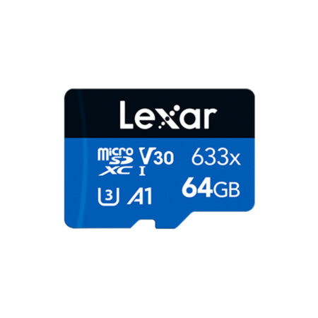 Карта памяти, Lexar, 633X LMS0633064G-BNNNG, microSDHC/microSDXC 64GB C10, A1, UHS-I (U3), V30, без адаптера