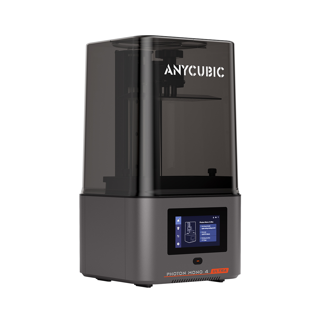 Фотополимерный 3D принтер, Anycubic, Photon Mono 4 Ultra PM4UBK0A-O, 2.2 литра, 153.4х87.04х165 мм, до 120 мм/ч, Экран 7" 10K (COB), 4-точечная калибровка, Сенсорный дисплей 4.3", USB, Wi-Fi