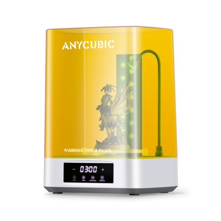 Полимеризационная камера, Anycubic, Wash & Cure 3 Plus WS3LC0WH-Y-O, 12 литров, Промывка до 230x140x260 мм, Полимеризация до 9 л, УФ-источник, Двухуровневая корзина, Таймер до 30 мин