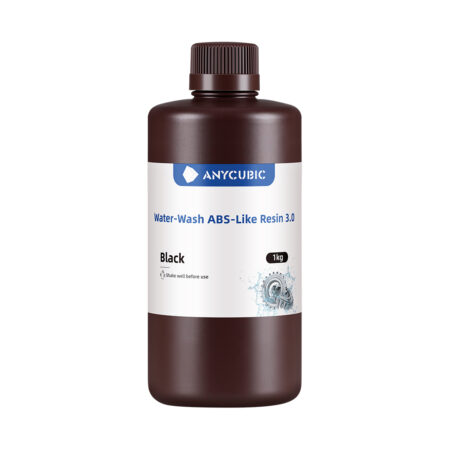 Фотополимерная смола для 3D-печати, Anycubic, Water-Wash ABS-Like Resin 3.0 SSXAB3BK-10, 1 литр, Black (Черный)