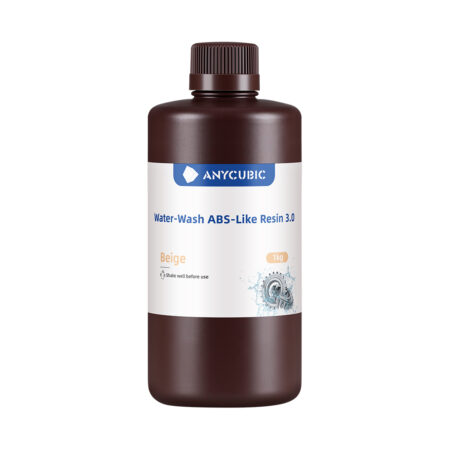 Фотополимерная смола для 3D-печати, Anycubic, Water-Wash ABS-Like Resin 3.0 SSXAB3BG-10, 1 литр, Beige (Бежевый)