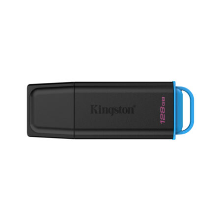 USB-накопитель, Kingston, DataTraveler Exodia DTXG2/128GB, 128GB, USB 3.2, Чёрный/Голубой