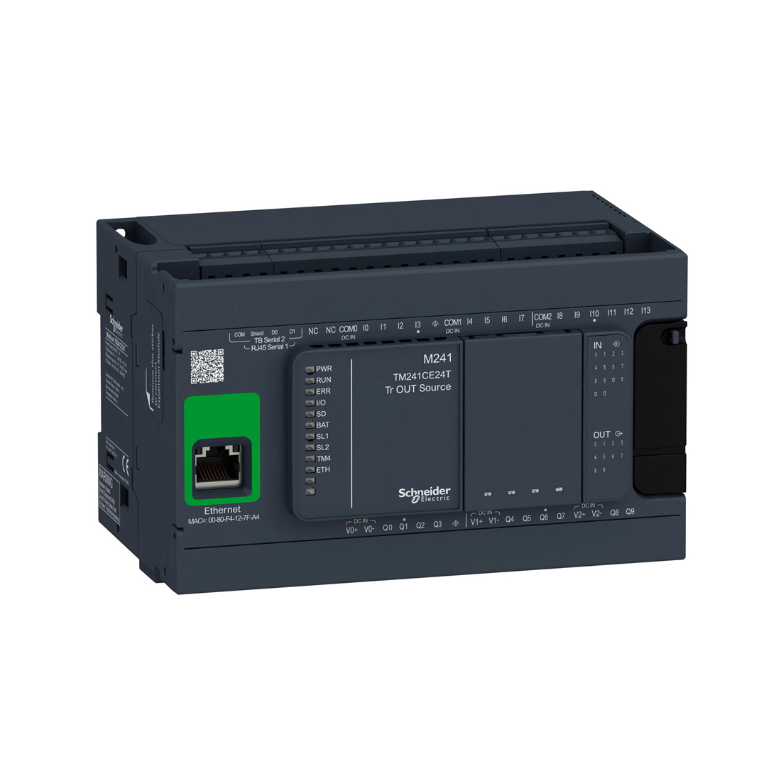ПЛК M241-24IO, SE, TM241CE24T, M241-24IO транзист источник ETH