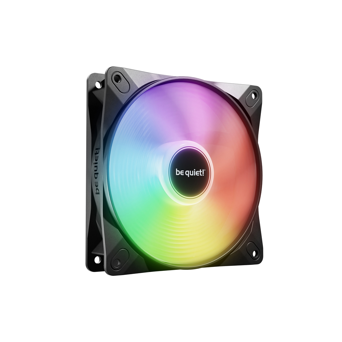 Вентилятор для компьютерного корпуса, Bequiet!, LIGHT WINGS LX 120mm PWM Reverse Black, BL132, 120м, 1500 об/мин, 48, 28,5, 4-pin PWM / 5V 3-pin ARGB, 164 x 27 x 122 мм, Black