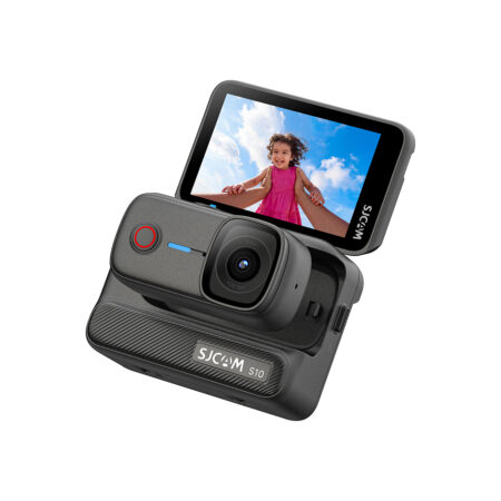Экшн-камера, SJCAM, S10, 4K/30fps, CMOS 1/2.66", 24 МП, 160°, Wi-Fi 2,4 & 5 ГГц, 6-axis Gyro, SteadyMotion 2.0, Slow motion, встроенная память 64/128GB, 730mAh + Boost Pod 1900mAh, 2.51" поворотный сенсорный дисплей Boost Pod, Black