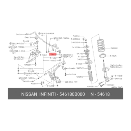 Стойка стабилизатора переднего FORGA F1207009