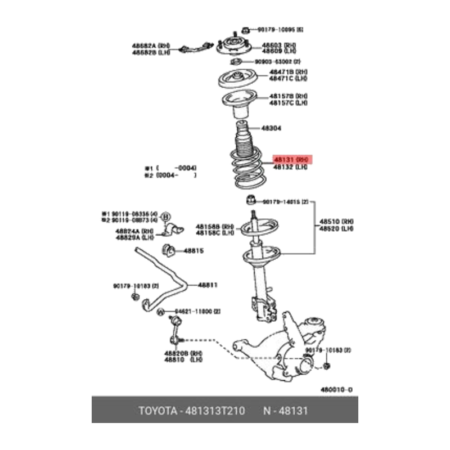 Пружина передняя TMG TT1461